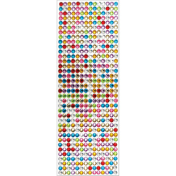 Multicraft Imports MultiCraft 6mm Gem Stickers - Multicolor