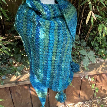 Pebble Beach Side to Side Shawl