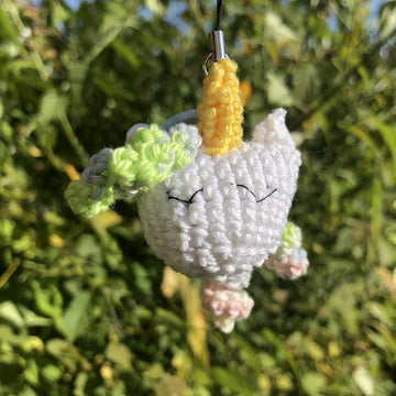 Unicorn Head Keychain