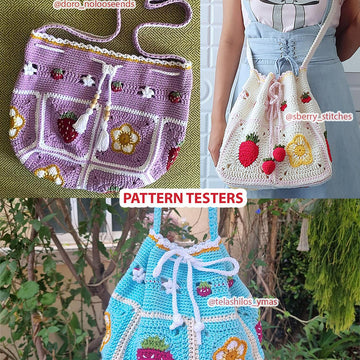 Strawberry Drawstring Crossbody Bag