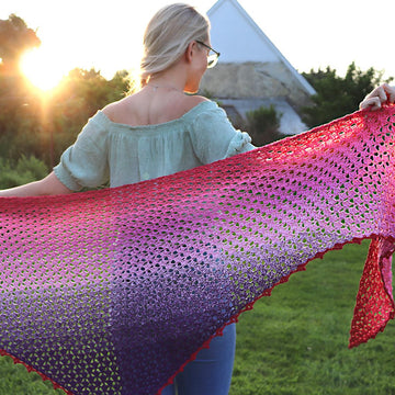 Summer Fuchsia Shawl