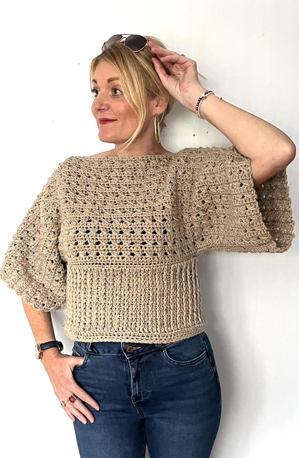 Lace Ribbed Sweater