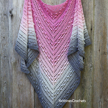 Popcorn Triangle Shawl