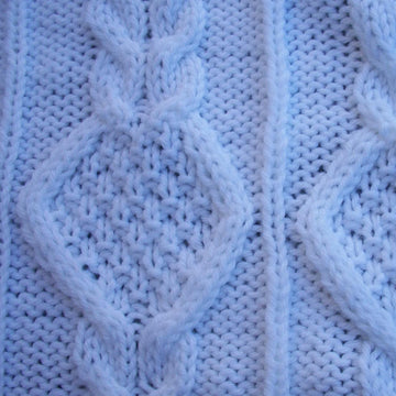 Diamond Cables Baby Blanket