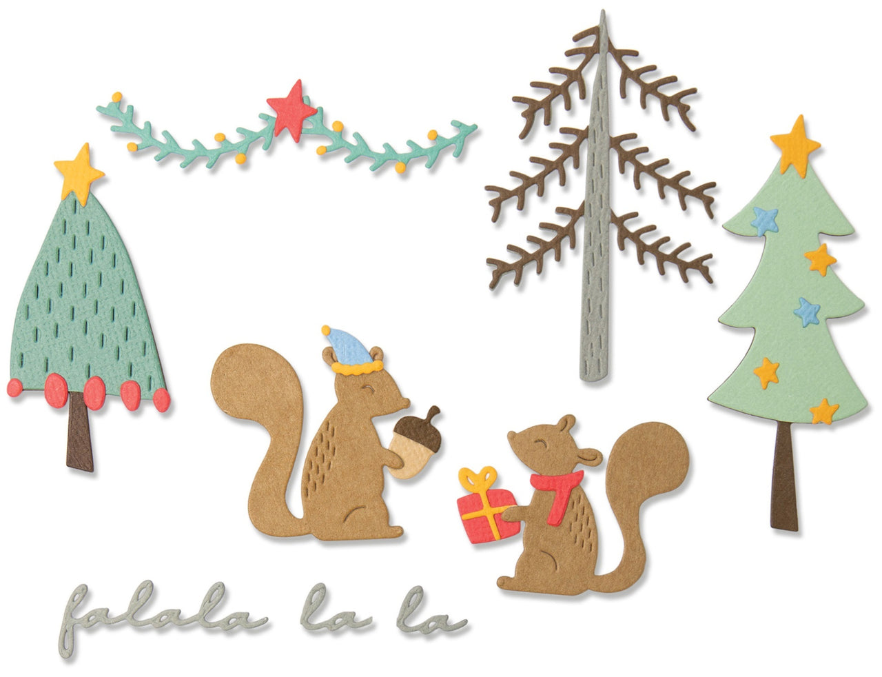 Sizzix Thinlits Dies By Lisa Jones 10/Pkg - Festive Trails