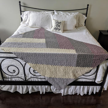 Modern Chevron Quilt Blanket