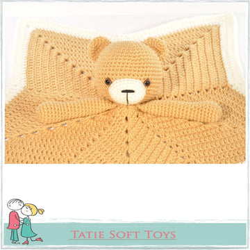 Lovey Blanket Bear Security Blanket Teddy