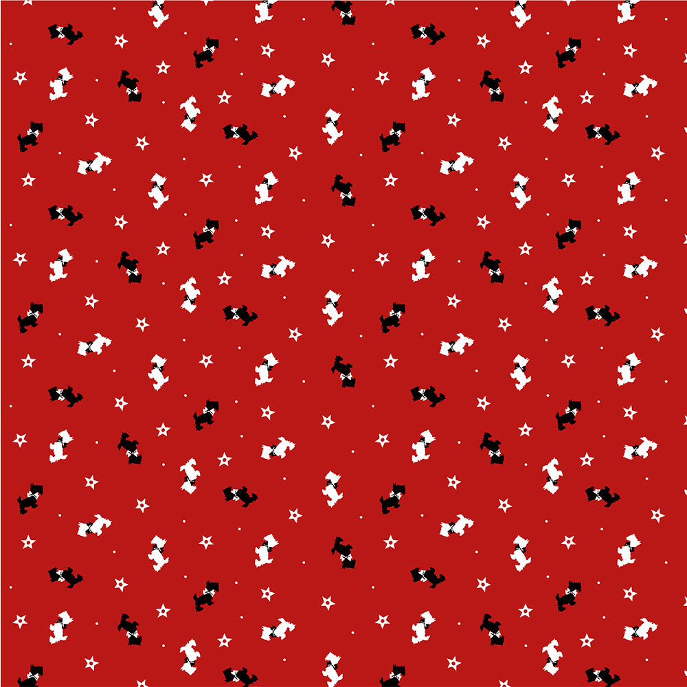 Craft Cotton Company A Christmas Wish - Scotty Dogs