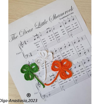 Crocheted shamrock 4