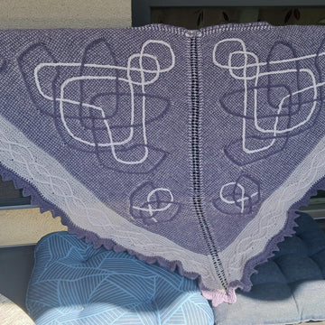 Rosy Lotus Shawl