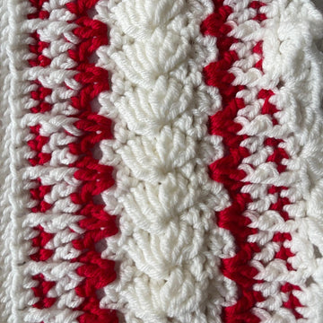 Candy Cane Panels Afghan Crochet Pattern