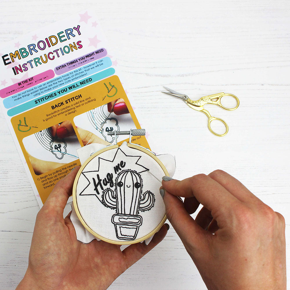 Ellbie Co. Cactus Patch Embroidery Kit