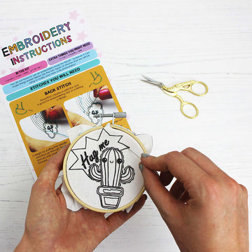Ellbie Co. Cactus Patch Embroidery Kit
