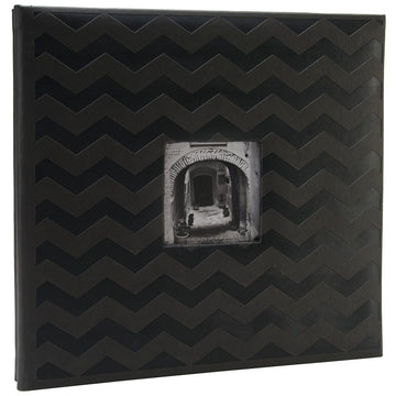 Pioneer Embossed Post Bound Frame Album 12"X12" - Black