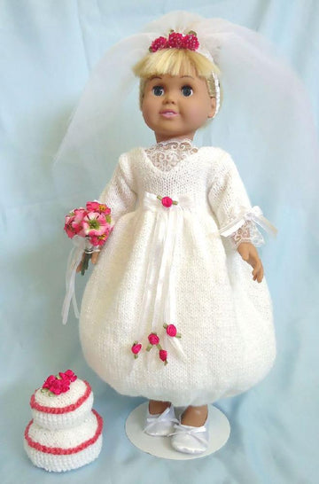 A Charming Wedding, Knitting Patterns fit American Girl and other 18-Inch Dolls
