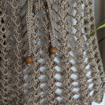 Sandy Crochet Mesh Tank Top
