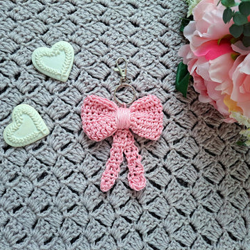 Crochet Coquette Bow Charm Pattern