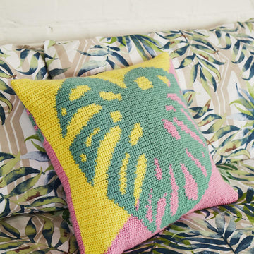 Tropical Leaf Cushion
