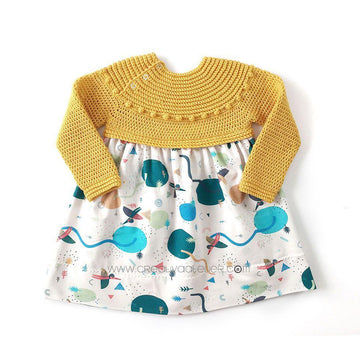 Size 3-6 months – Prehistoric Sweater/Bodice