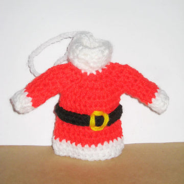 Santa sweater ornament