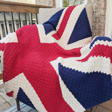 Union Jack C2C Blanket