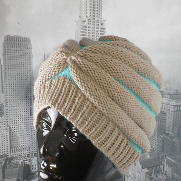 Stripe Beehive Turban Hat