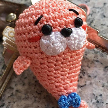 Seal Couple Mini ~ Christmas Tree or Key Ring