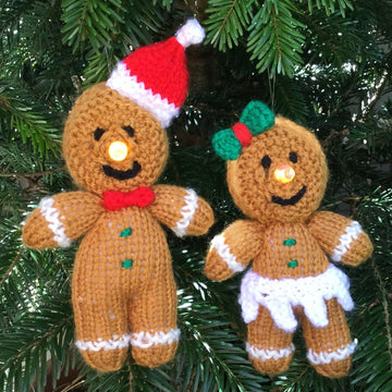 Christmas Gingerbread Man Tea Light Decorations