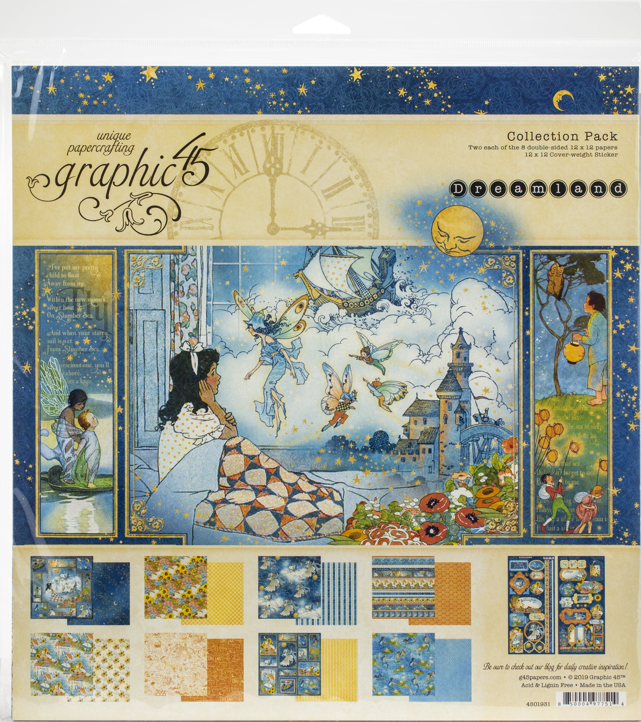 Graphic 45 Collection Pack 12"X12" - Dreamland