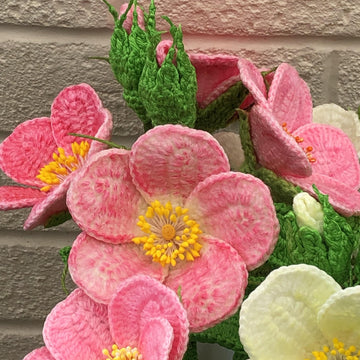 Rugosa Rose Crochet Pattern