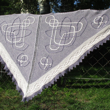 Rosy Lotus Shawl