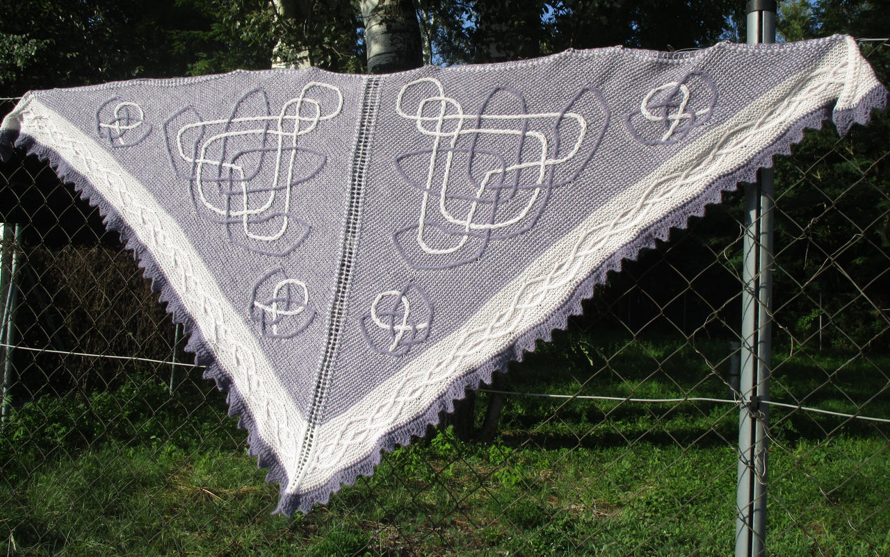 Rosy Lotus Shawl