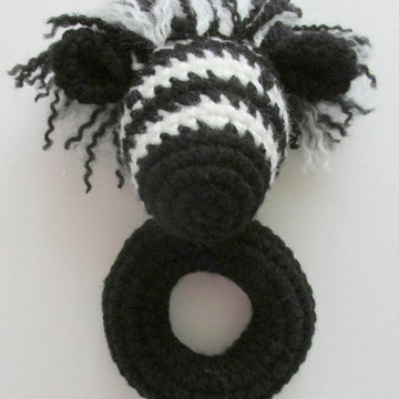 Zebra Rattle or Teething Toy