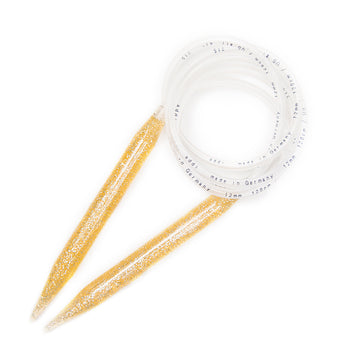 Addi Gold-Glitter Circular Needles 120cm