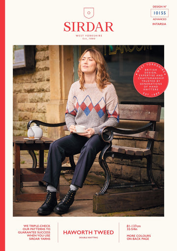 Jumper in Haworth Tweed - 10155 - Downloadable PDF