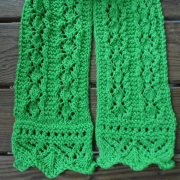 Spring Moss Lace Scarf