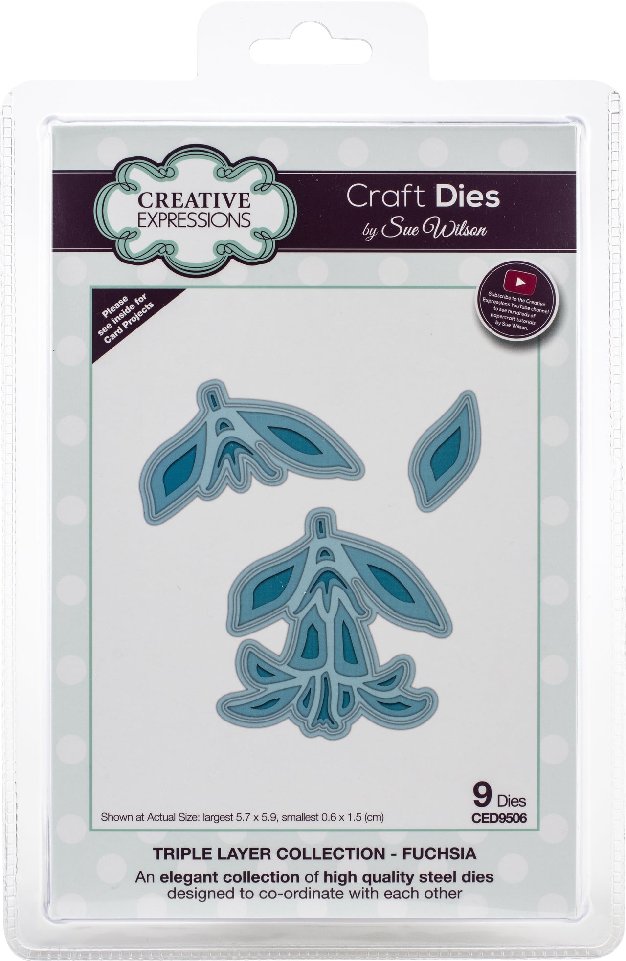 Creative Expressions Craft Dies By Sue Wilson - Triple Layer-Fuchsia
