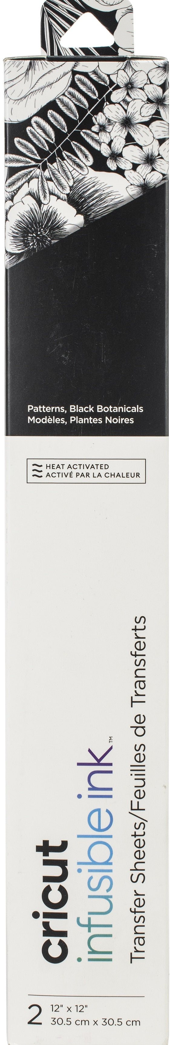 Cricut Infusible Ink Transfer Sheet 12"X12" 2/Pkg - Black Botanicals