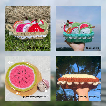 Fruit coasters in basket