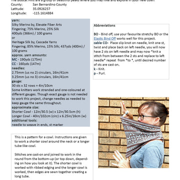 Bobcat Hills cowl