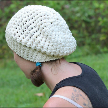 Bobbles Slouchy Beanie Crochet Hat Pattern