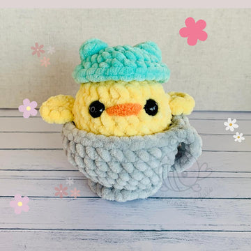 Teacup Chick with Frog Hat
