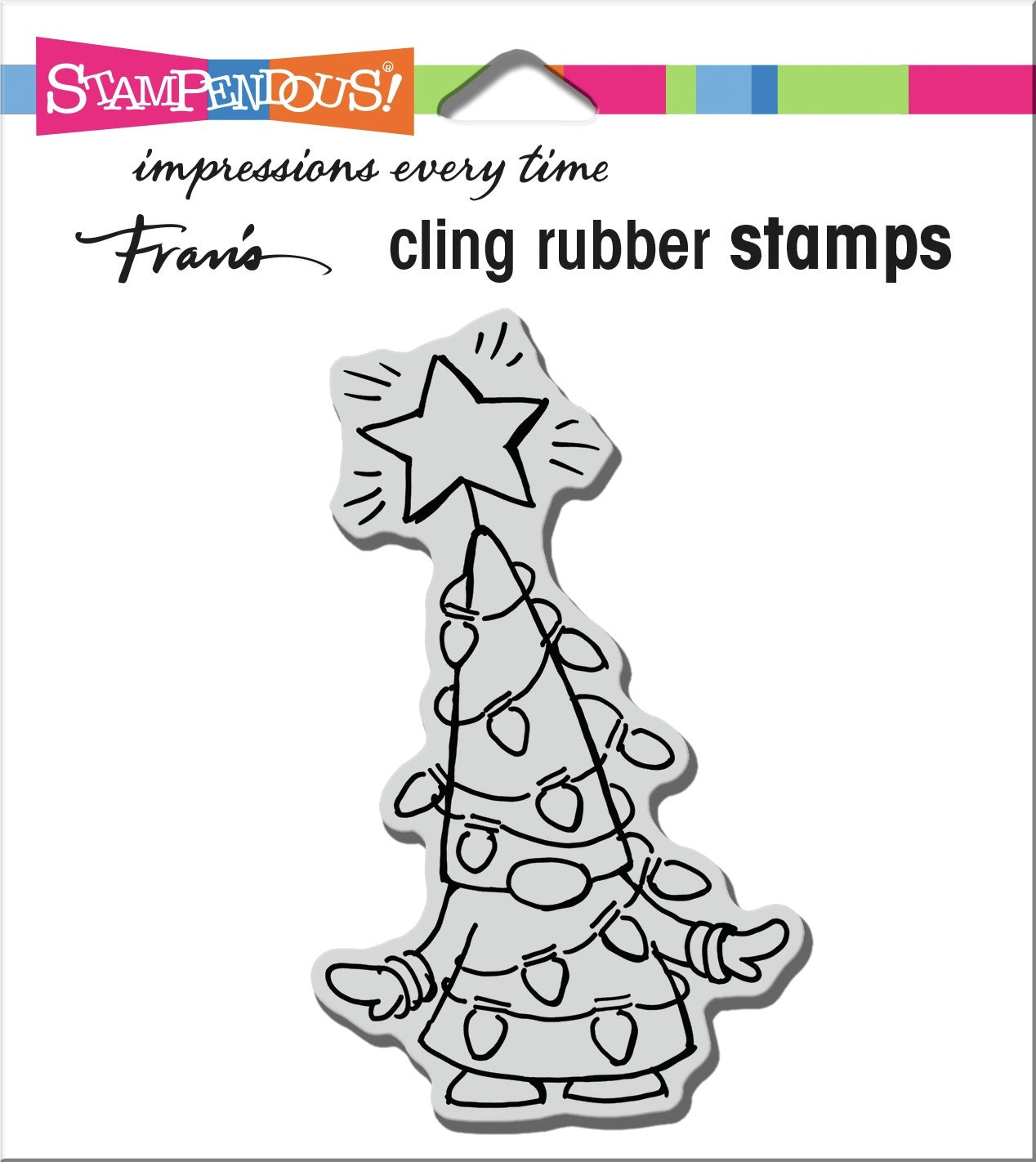Stampendous Cling Stamp - Gnome Lights