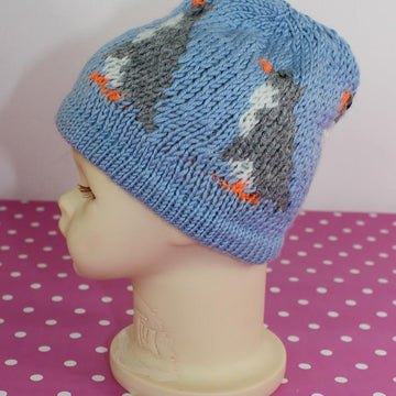 Baby Penguin Ski Beanie Hat Circular