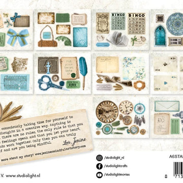 Studio Light Jenine's Mindful Art Die-Cut Block A6 - NR. 01