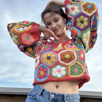 Vintage Floral Sweater