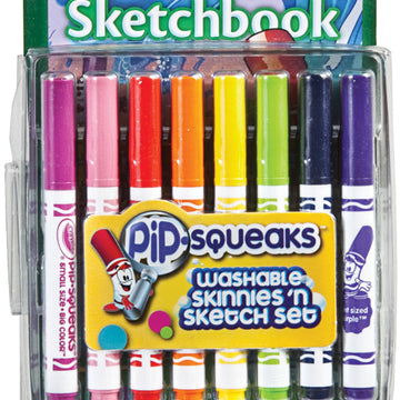 Crayola Pip-Squeaks Skinnies 'n Sketch Set - 16/Pkg