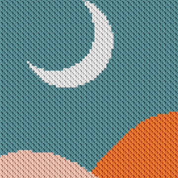 Moonlight C2C Crochet Pattern Graph