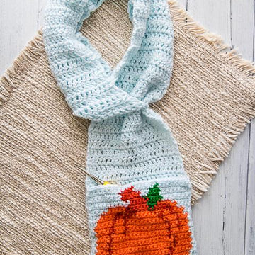 Pumpkin Leaf Pocket Scarf