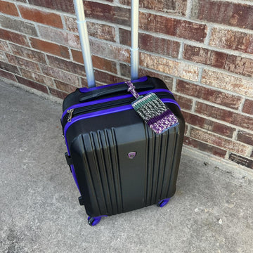 Luggage Tag -- a loom knit pattern